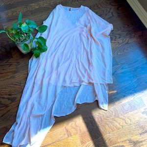 Light pink asymmetrical dress